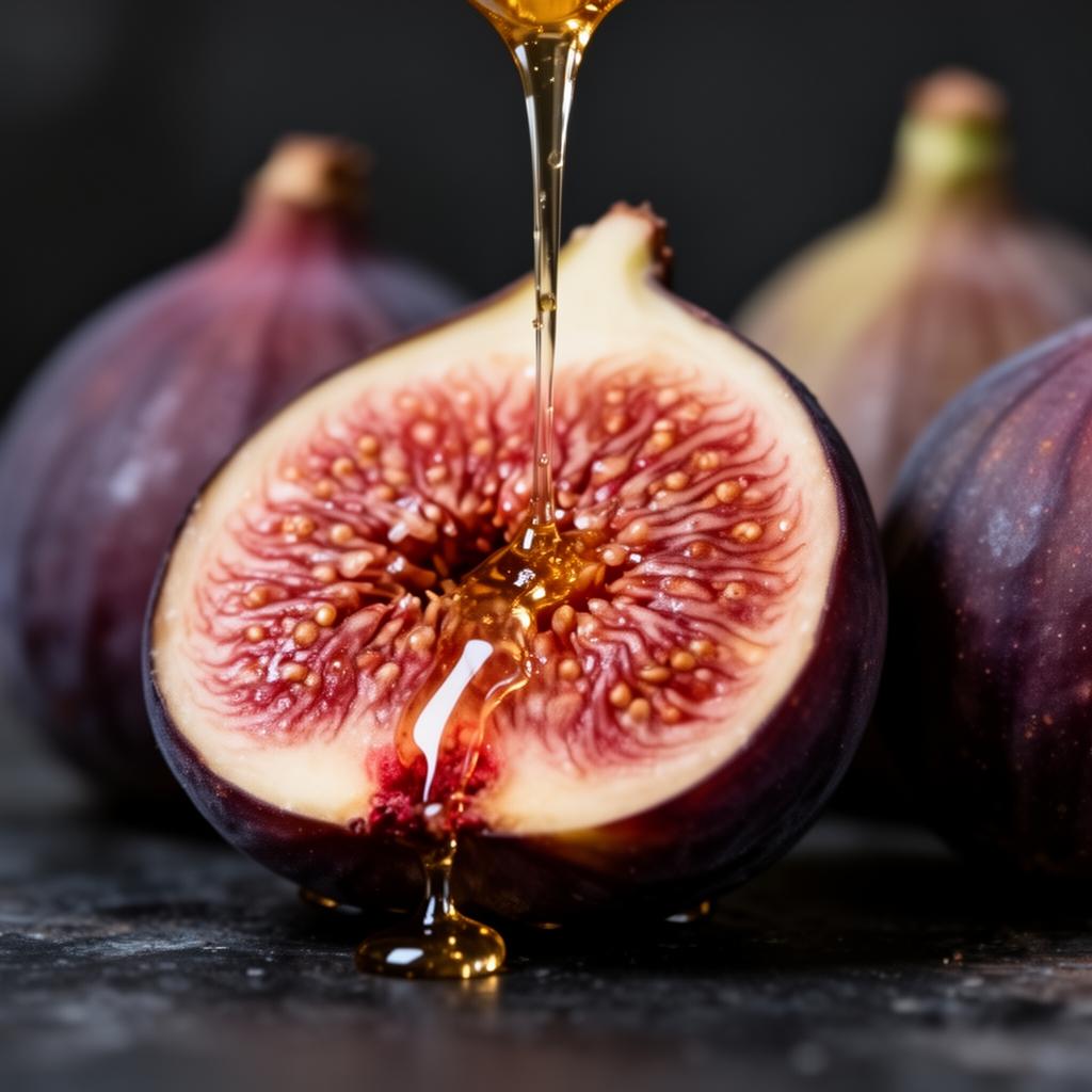 Figues fraîches sur ardoise sombre